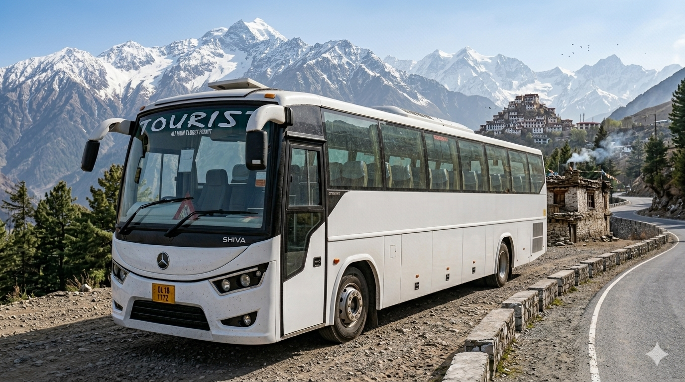 Large coach bus